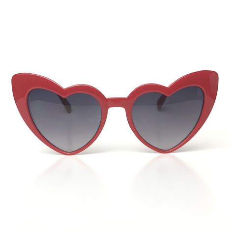 designer heart shaped sunglasses